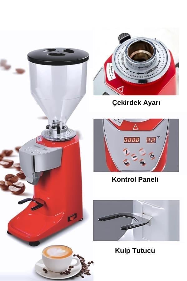  Dozaj Ayarlı Yarı Otomatik Kahve Değirmeni VKD-25