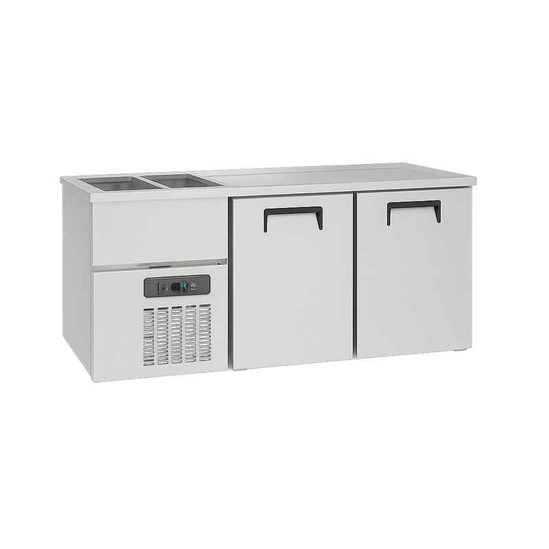  Frenox KGN2-2E-L-R290 Çift Evyeli Bira Soğutucu Buzdolabı KGN2-2E-L-R290