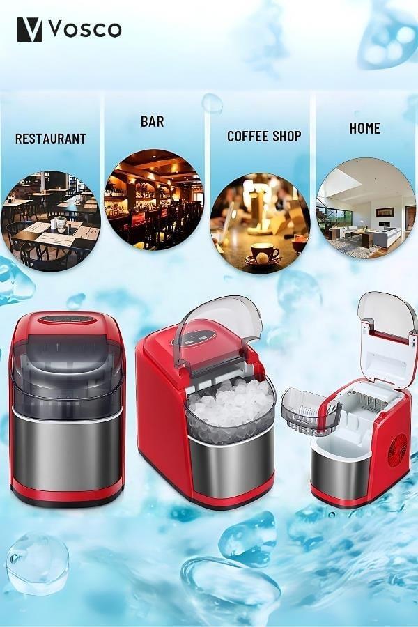  Vosco Pro Set Üstü Buz Makinesi 12 Kg VHZB-12C