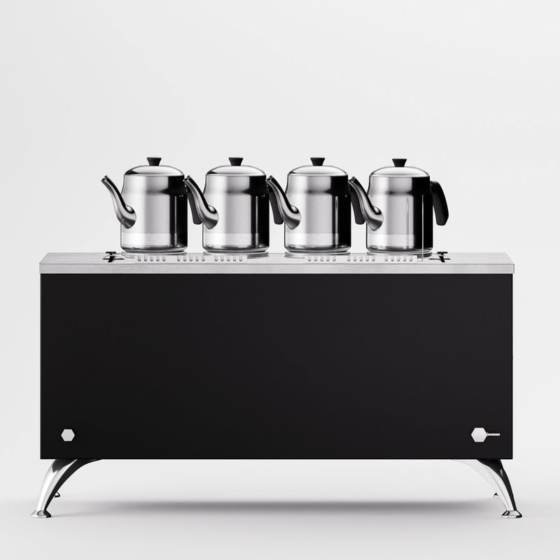 Anka Black Pro Compact Elektrikli Çay Makinesi / Kompakt Tasarım, Profesyonel Kullanım,(BPE4)