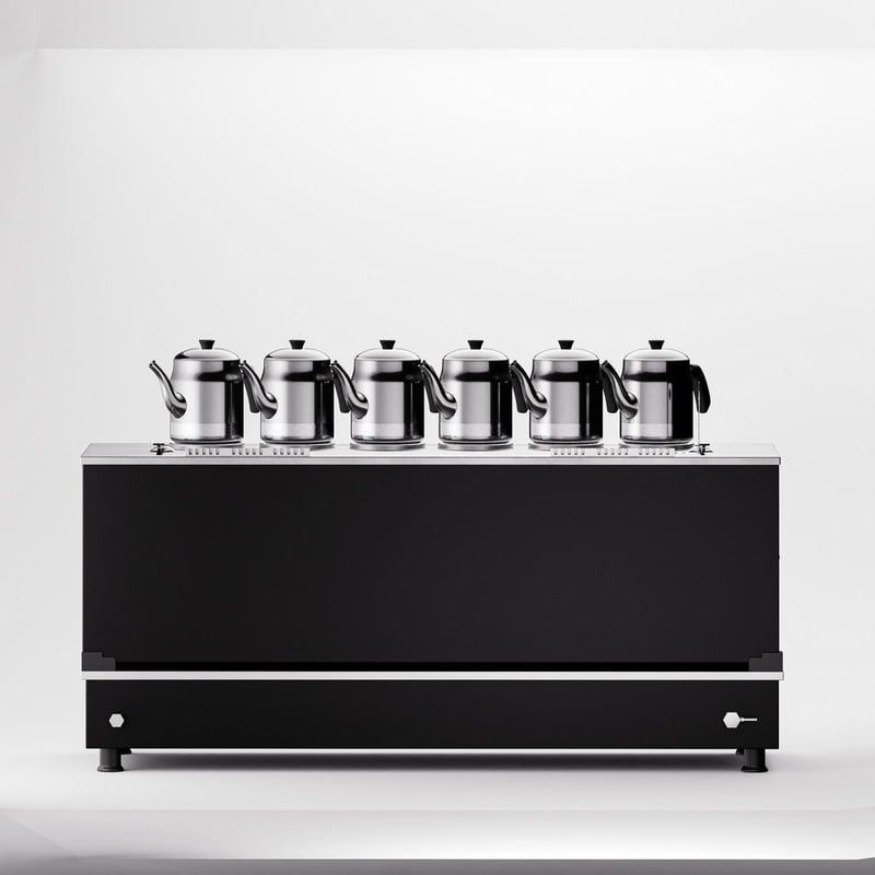 Anka Black Pro Compact Hibrit Çay Makinesi / Kompakt Tasarım, Profesyonel Kullanım, Çift Enerji Esnekliği (BPKO6)
