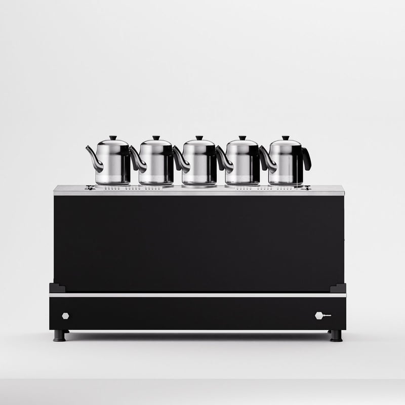 Anka Black Pro Compact Hibrit Çay Makinesi / Kompakt Tasarım, Profesyonel Kullanım, Çift Enerji Esnekliği (BPKO5)