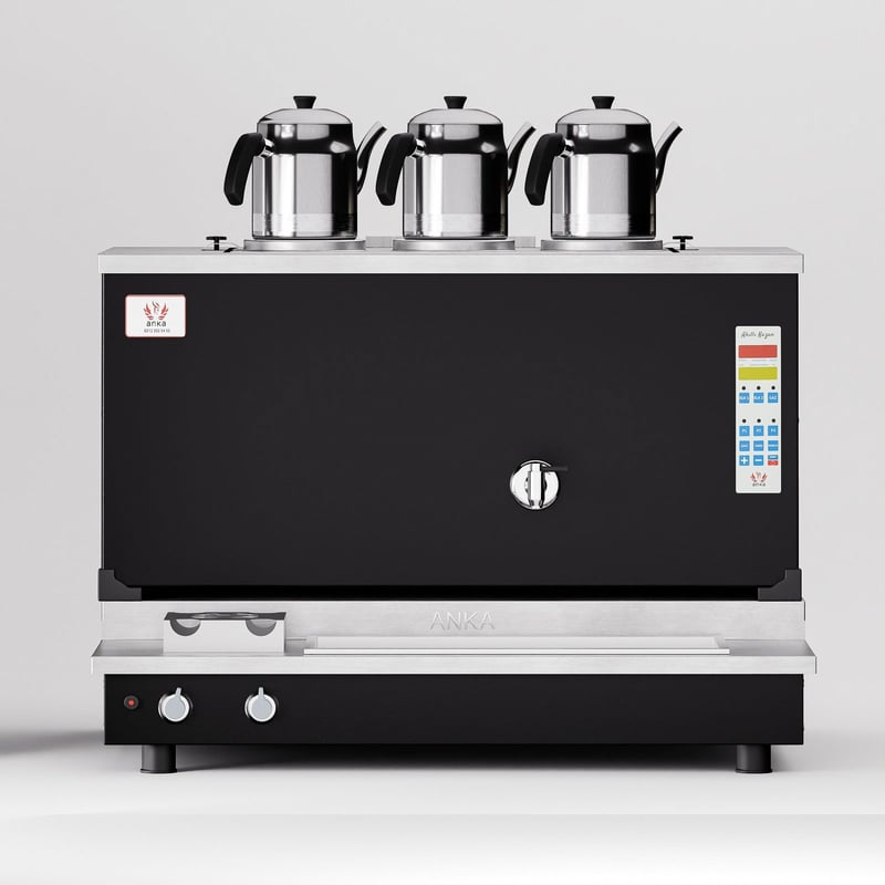 Anka Black Pro Plus Smart S3 Çay Makinesi / Hibrit Enerji, Dijital Zaman Programlı Kontrol (BPPO-S3)