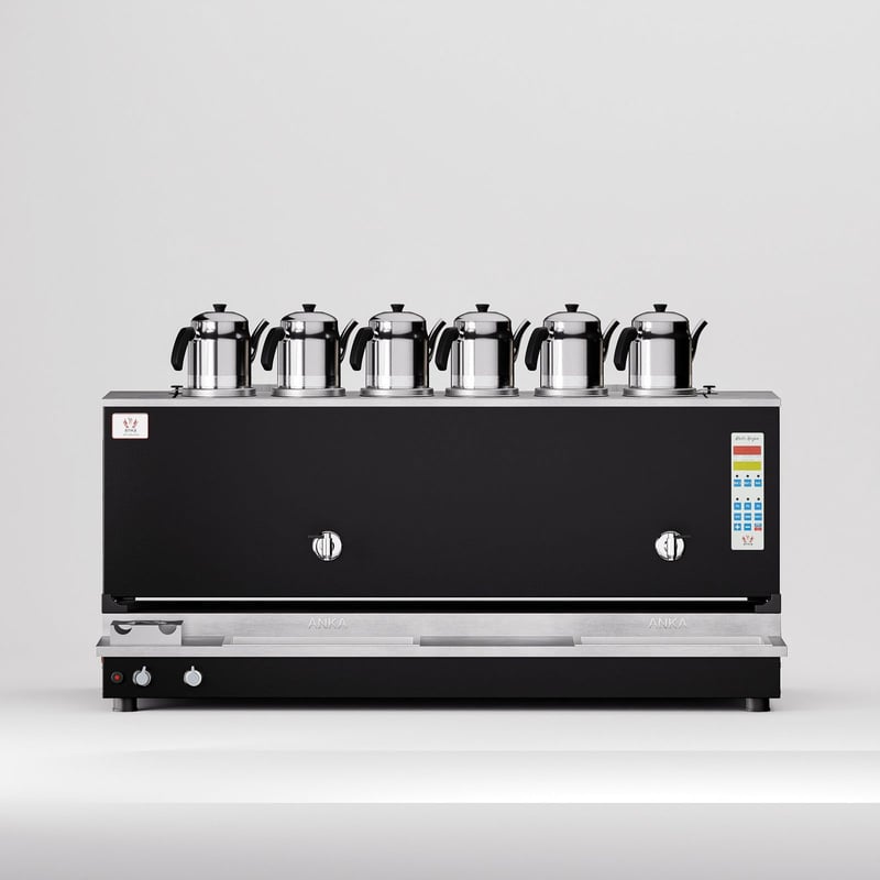 Anka Black Pro Plus Smart S6 Çay Makinesi / Hibrit Enerji, Dijital Zaman Programlı Kontrol (BPPO-S6)