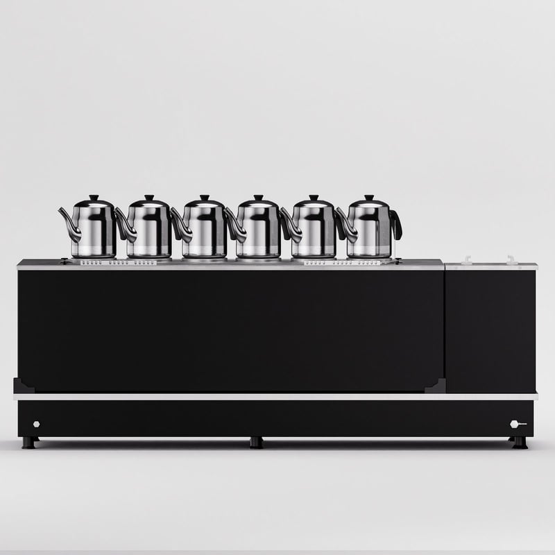 Anka Black Turbo Hibrit Çay Makinesi / Profesyonel Kullanım, Çift Enerji Esnekliği (STFO6)