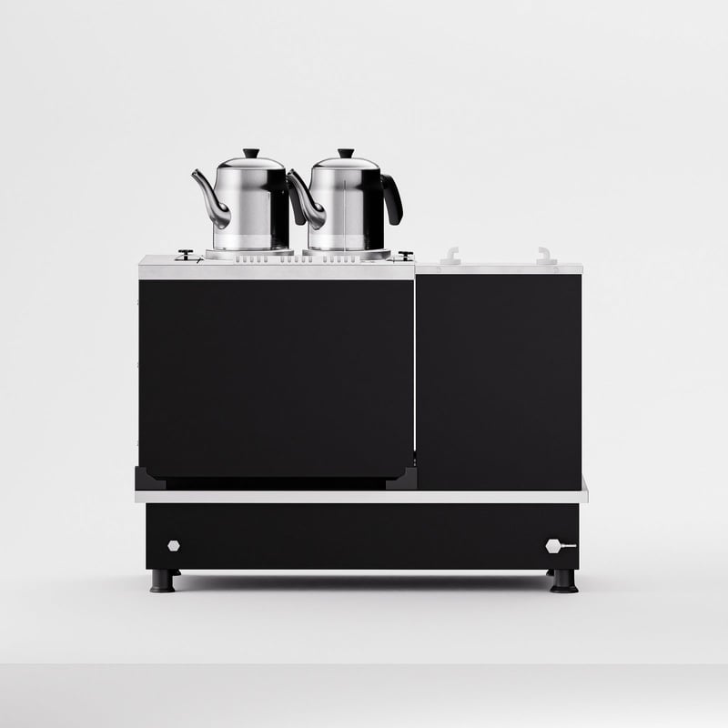 Anka Black Turbo Hibrit Çay Makinesi / Profesyonel Kullanım, Çift Enerji Esnekliği (STFO2)