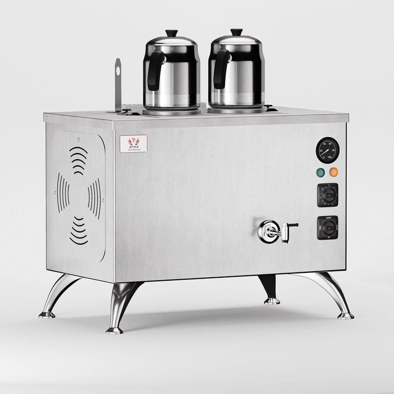 Anka İnoks Pro Compact Elektrikli Çay Makinesi / Kompakt Tasarım, Profesyonel Kullanım,(İPE2)