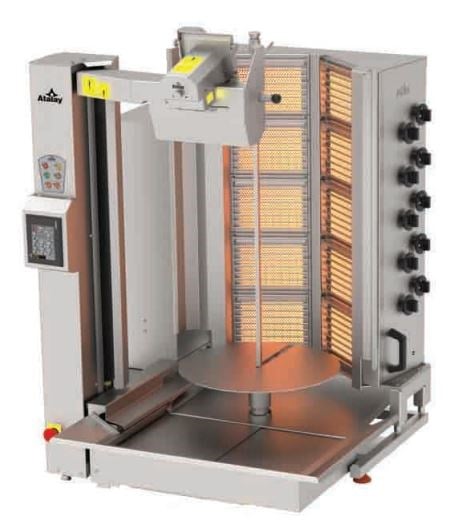 Atalay 10 Radyanlı Gazlı Dar Kesim Compact Döner Robotu, ADR-C1-10G