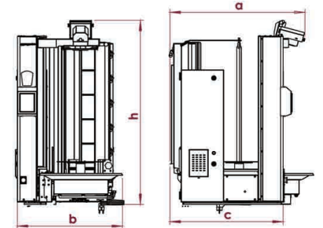 Atalay 4 Radyanlı Elektrikli Geniş Kesim Compact Döner Robotu, ADR-C1-4E-GK