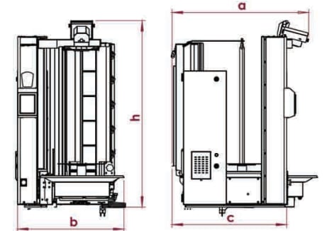 Atalay 4 Radyanlı Gazlı Dar Kesim Compact Döner Robotu, ADR-C1-4G