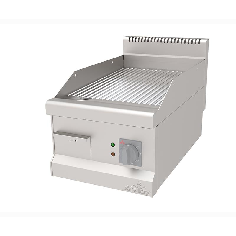 Atalay Oluklu 40 cm Elektrikli Krom Pleyt Izgara, 40 x 70 x30, AEI - 470 / N CR