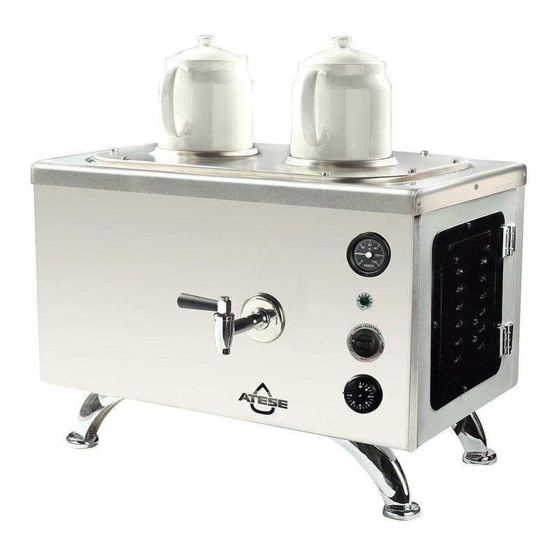 Ateşe Efes Analog Elektrikli Çay Kazanı, 2 Demlikli (EAE2)