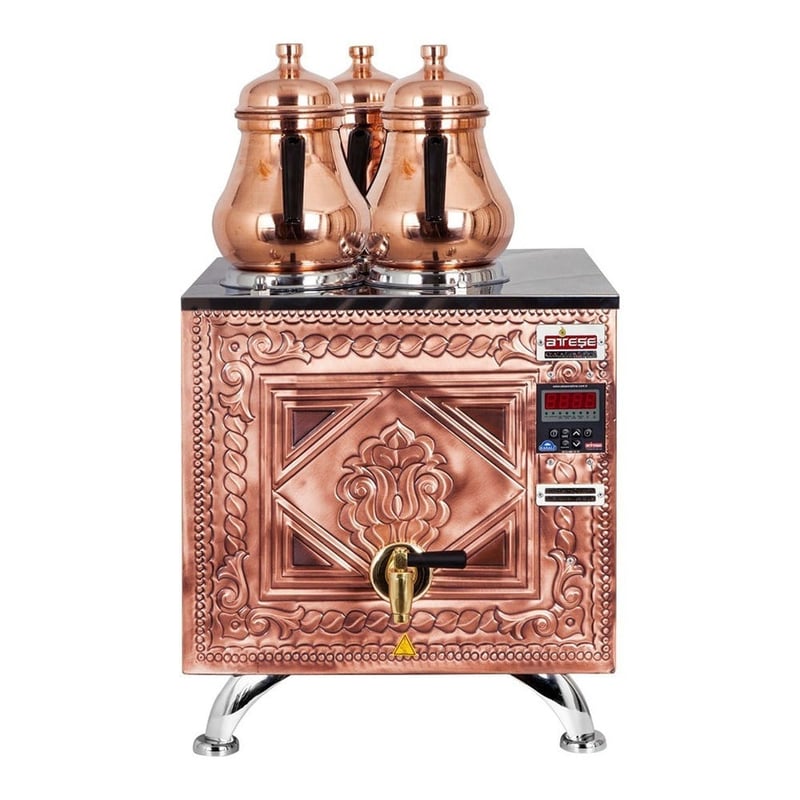 Ateşe Titanium Keyfchi Akıllı Dijital Elektrikli Çay Kazanı, 2-3 Demlikli (TKSE02-03 / TKIE02-03 / TKAE02-03)