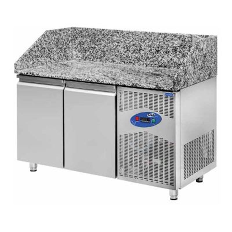 CSA CS-PIK-150 Pizza Hazırlık Dolabı, Granit Tablalı, 2 Kapılı, 380 L