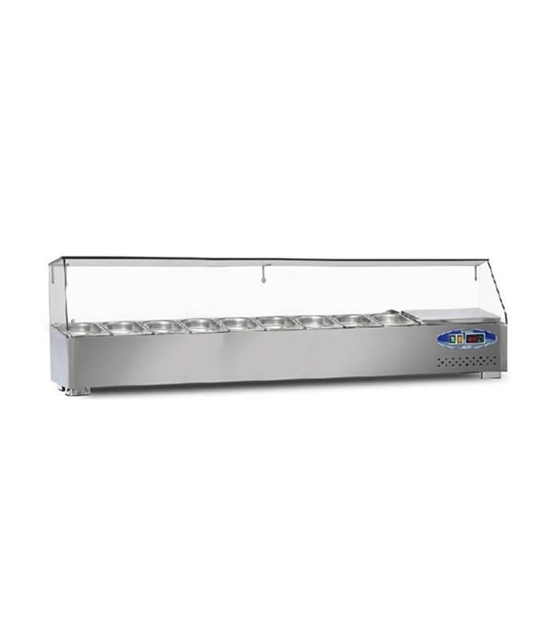 Dampak 10 Küvetli, Soğutmalı Set Üstü Saladbar 59 Lt