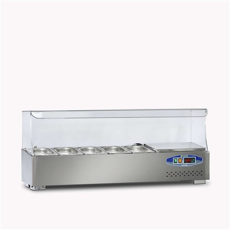 Dampak 5 Küvetli, Soğutmalı Set Üstü Saladbar 29 Lt