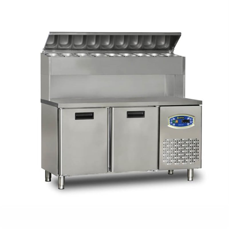 Dampak Çift Kapılı, Yüksek Model, Pizza Hazırlık Buzdolabı 290 Lt