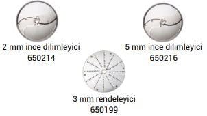 Dito Sama Prep4You Sebze Doğrama Disk Seti, 3 Adet