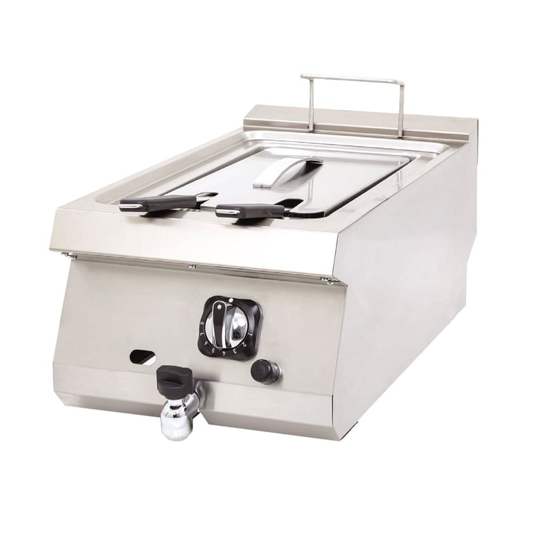DRN 10 Litre Fritöz, Set Üstü, Doğalgazlı/LPG'li, 40×63×30 cm