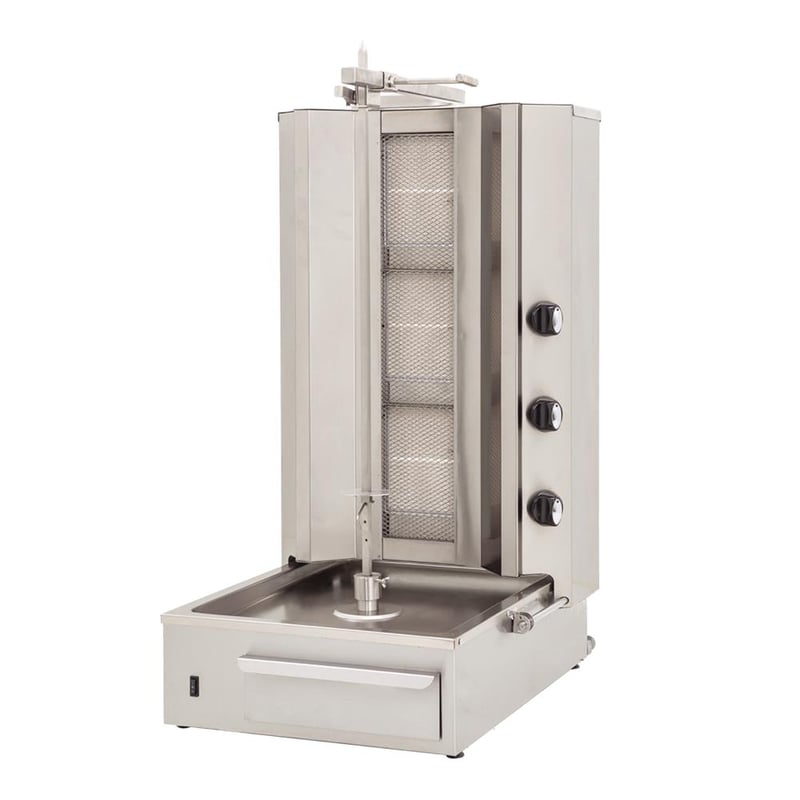 DRN Alttan Motorlu Döner Ocağı, Doğalgazlı/LPG'li, 3 Radyanlı, 55×70×95 cm, DRNDAG-3