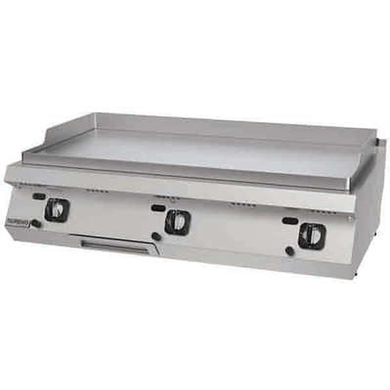 DRN Düz Pleyt Izgara, 120×73×30 cm, Doğalgazlı/LPG'li, DRNGI-1270