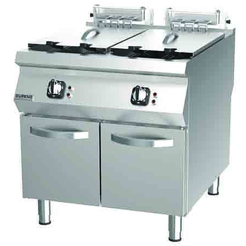 DRN Fritöz, Min. 2 x 15 Lt. / Max. 2 x 24 Lt, 80×90×85 cm, Elektrikli, DRNEF-8090