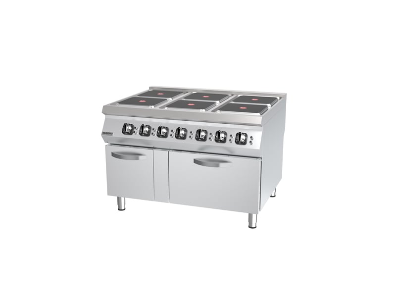 DRN Kuzineli Ocak, GN 2/1, 120×90×85 cm, Elektrikli, DRNEK-1290