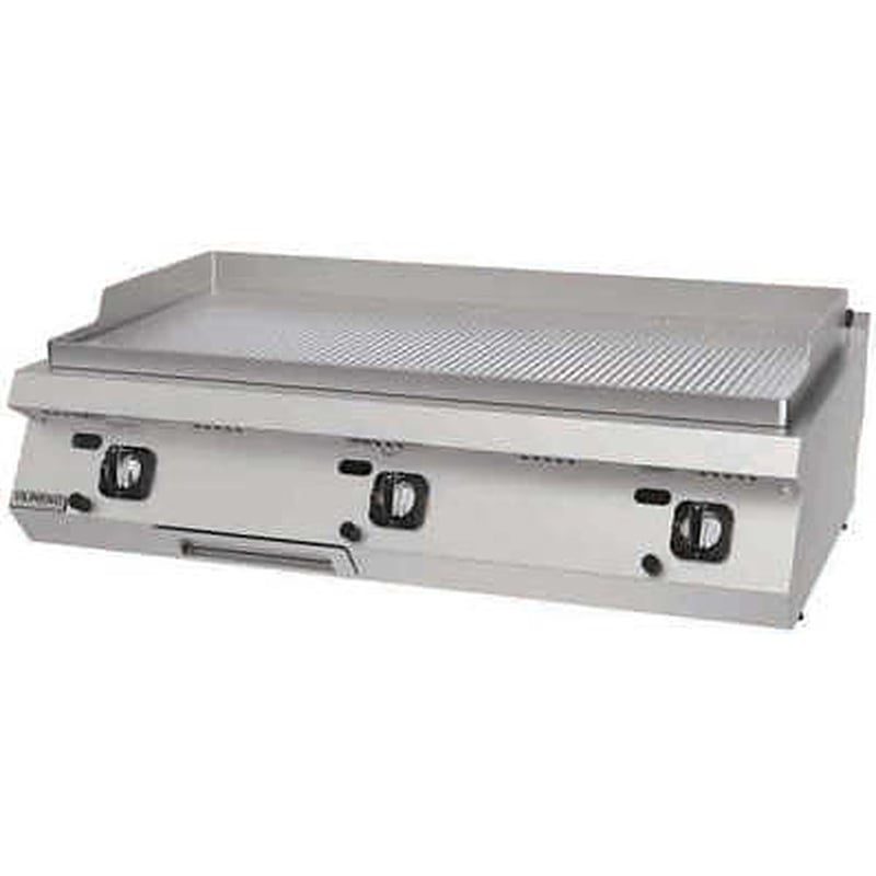 DRN Oluklu Pleyt Izgara, 120×73×30 cm, Doğalgazlı/LPG'li, DRNGI-1270N