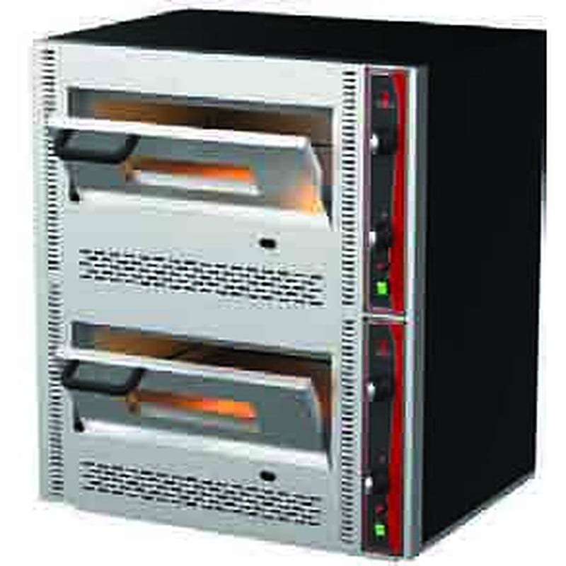 DRN Pizza Fırını, 12 x Ø30 cm, 128×85×104 cm, Doğalgazlı/LPG'li, DRNPZFG-962-2