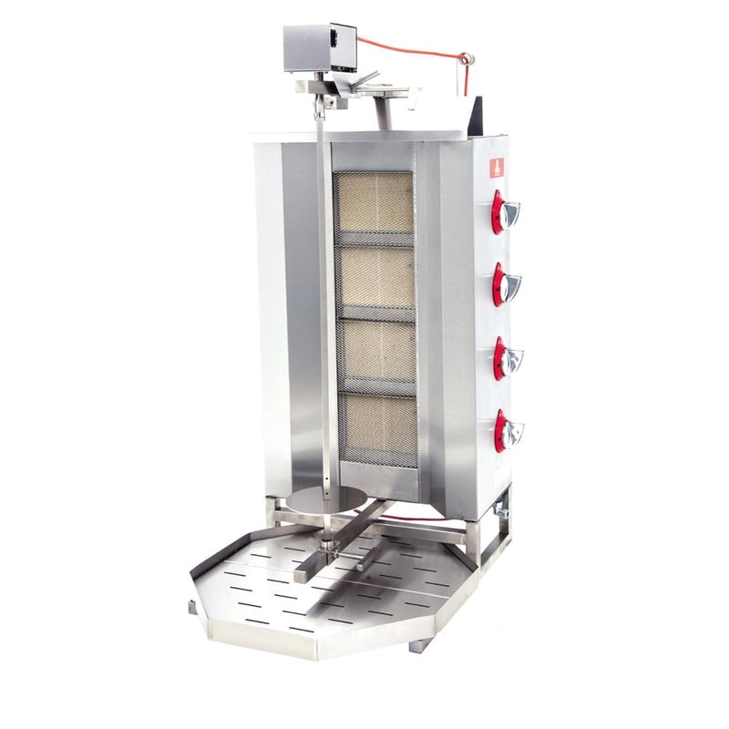 DRN Üstten Motorlu Döner Ocağı, Doğalgazlı/LPG'li, 4 Radyanlı, DRNDUG-4