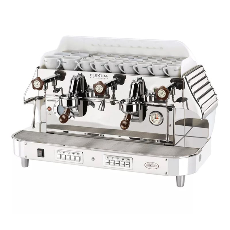 Elektra Barlume Espresso Kahve Makinesi, 2 Gruplu, Ice White