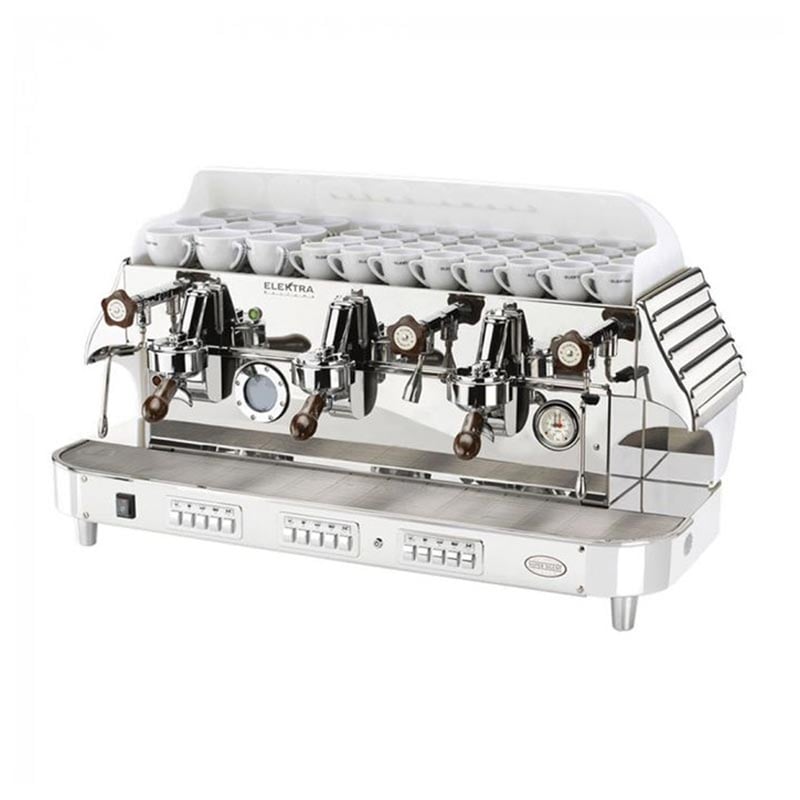 Elektra Barlume Espresso Kahve Makinesi, 3 Gruplu, Ice White