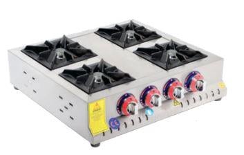 Emeksan Set Üstü Mini Gazlı Pro Ocak 6'lı, 80*60*14 cm