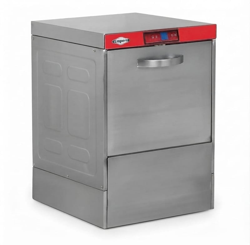 Empero EMP.500-SDF Full Dijital Set Altı Bulaşık Makinesi 220V Tahliye Pompalı 500 Tabak/Saat