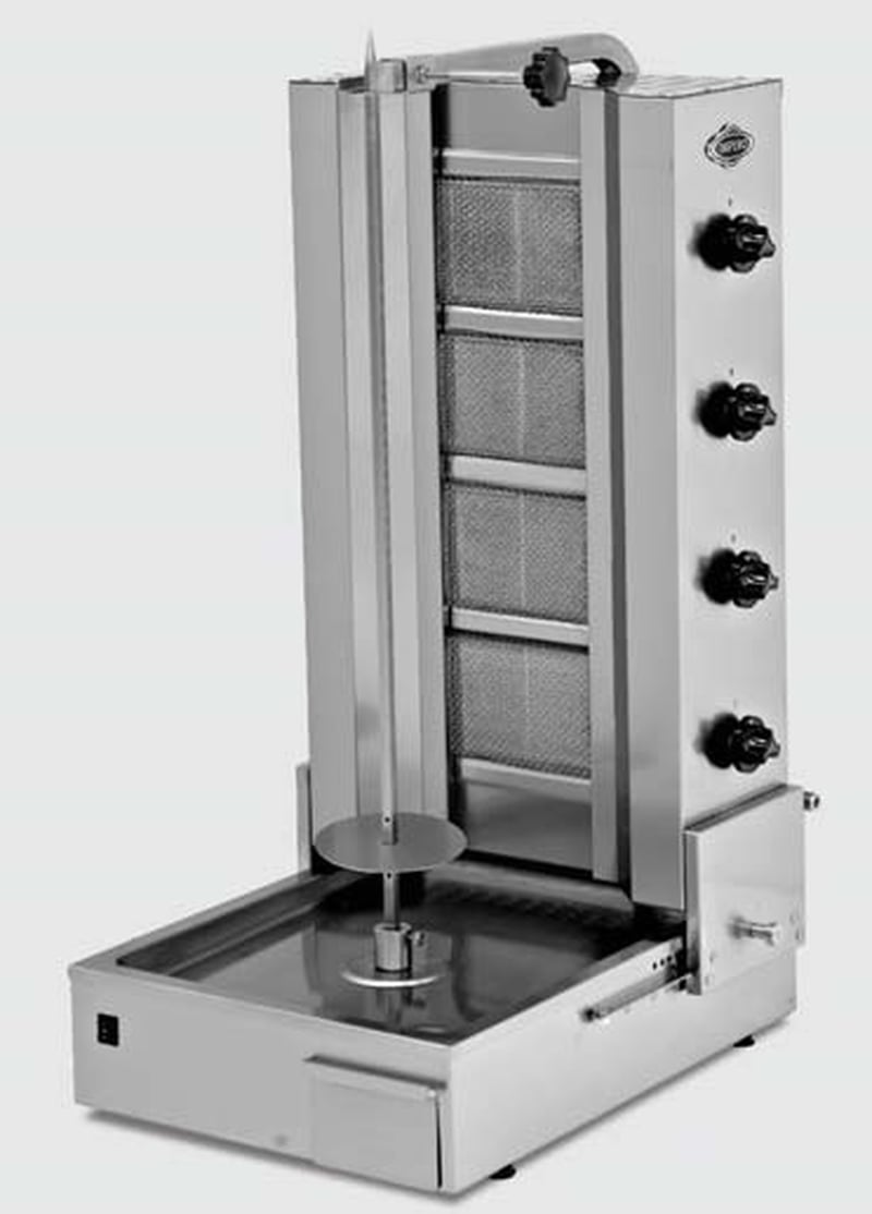 Empero Gazlı Döner Ocağı Alttan Motorlu 4 Isıtıcılı 568x707x1158 mm EMP.DN.151