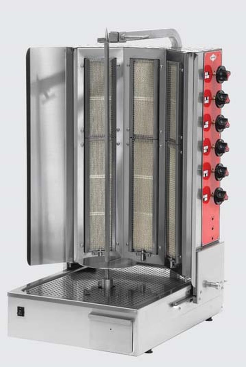 Empero Gazlı Döner Ocağı Alttan Motorlu 6 Isıtıcılı 570x723x1029 mm EMP.DN.150-3R