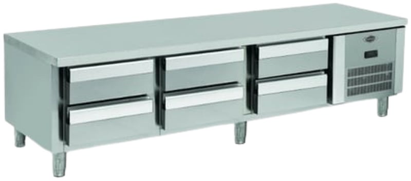 Empero Set Altı Dondurucu 6 Çekmeceli 2000x700x600 mm EMP.200.70.02-S