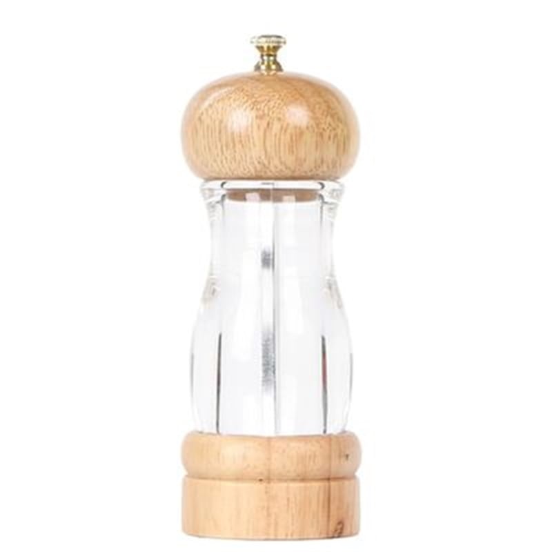Epinox DSB-160 Akrilik Ahşap Biber Değirmeni Çelik, 16 Cm
