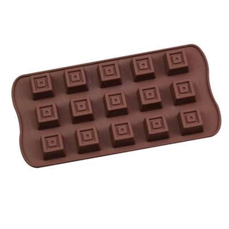 Epinox KRS-20 Silikon Çikolata Kalıbı Kare 20,8*10,4*1,8 cm