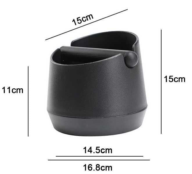 Epinox POS-15 Kahve Posa Kovası Siyah