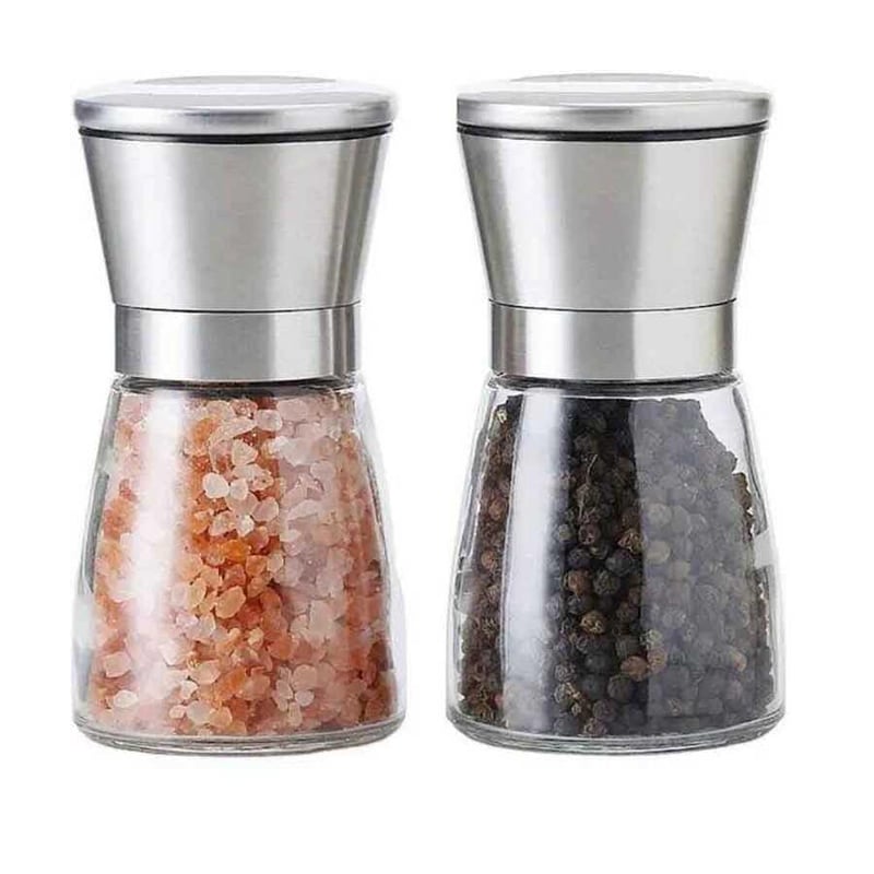 Epinox Tuz/Biber Değirmeni Çelik Kapak - Cam Hazne 13 Cm (CSM-130)