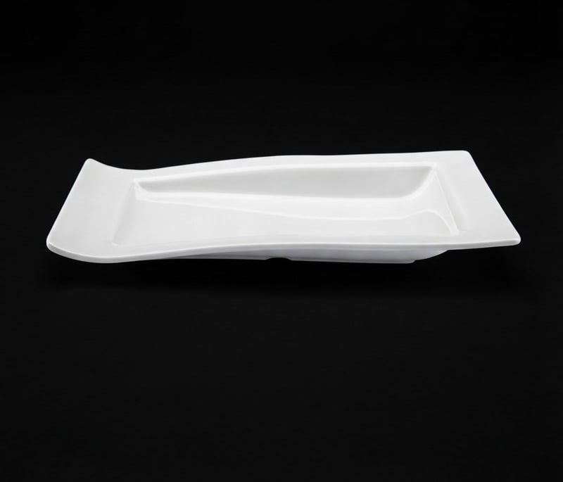 Evren Melamin Dalgalı Servis Tabağı, 24*34 cm