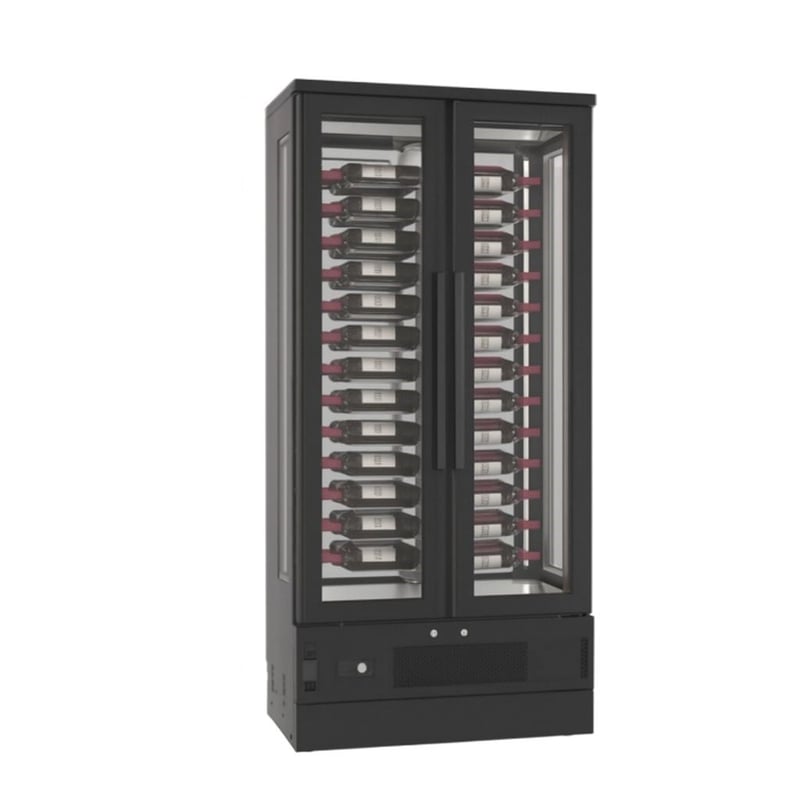 Frenox 100x62x206 cm. 104 Şişe Kapasiteli Arkası Camlı Şarap Buzdolabı WN10-SY-BH-R290