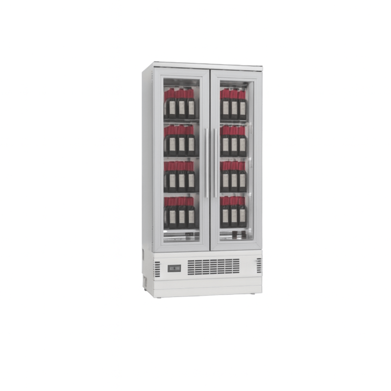 Frenox 100x66x206 cm. 128 Şişe Kapasiteli Cam Kapılı Şarap Buzdolabı WN10-2-SB-R290