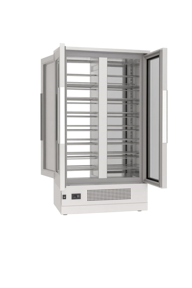 Frenox 100x66x206 cm. 112 Şişe Kapasiteli Cam Kapılı Şarap Buzdolabı WN10-2-VB-R290