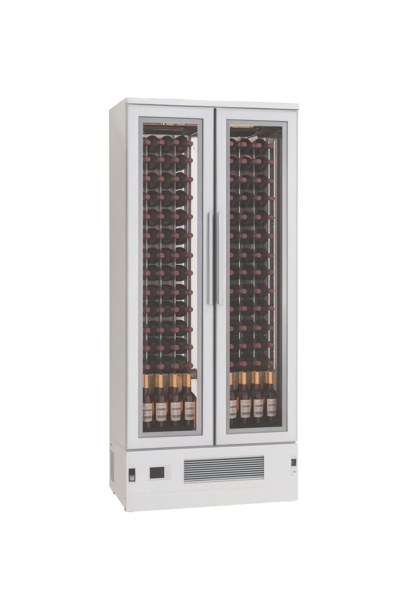 Frenox 100x66x206 cm. 112 Şişe Kapasiteli Cam Kapılı Şarap Buzdolabı WN10-2-VB-R290