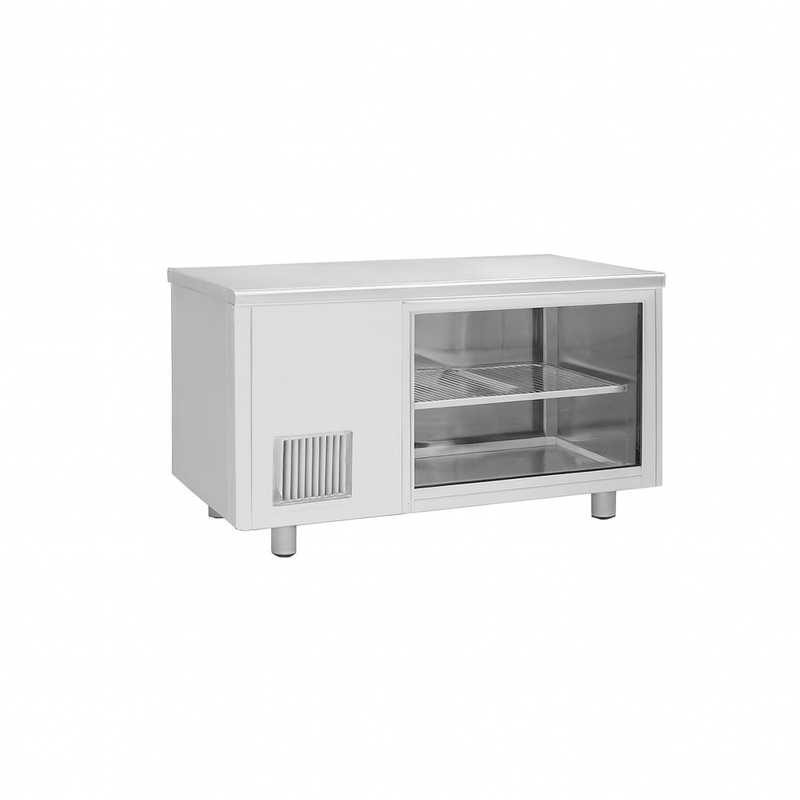 Frenox 140x70x85 cm. 250 lt.Cam Kapılı Tezgah Tipi Buzdolabı CSN2-BG-DZ-R290