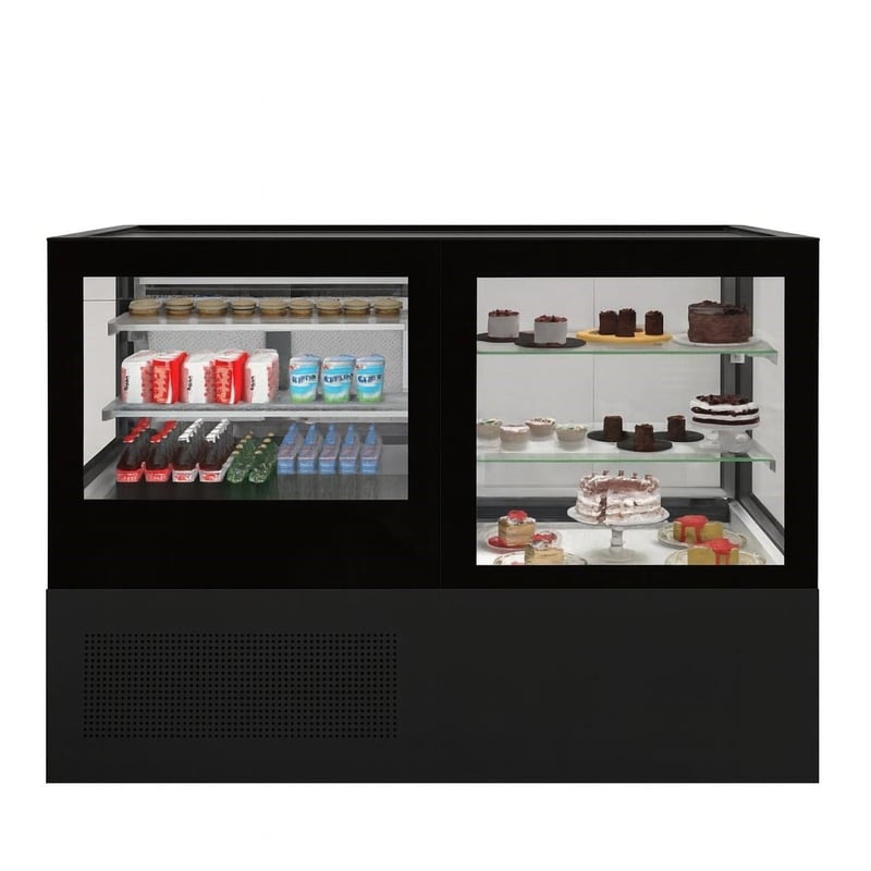 Frenox 170x78x130 cm. 675 lt. Önü Açık Soğuk Teşhir Dolabı VTN170-OP-SY