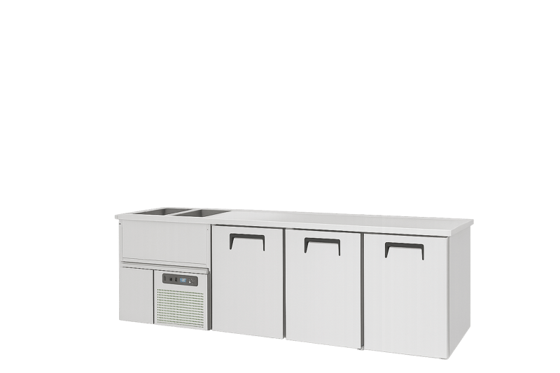 Frenox 195x70x94,5 Çift Evyeli Soğutucu Bira Buzdolabı KGN3-2E-L-R290