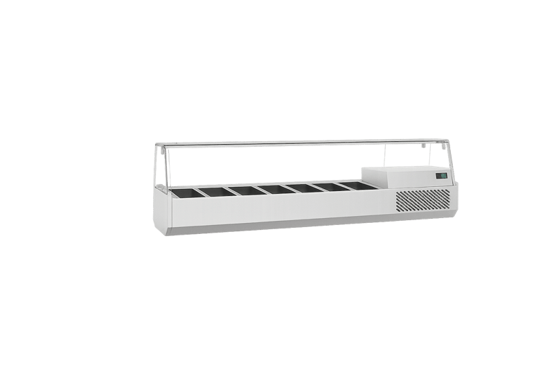 Frenox  210x39x46 cm 10 Adet 1/3 GN Küvet Kapasiteli Set Üstü Garnitürlük DSP 210